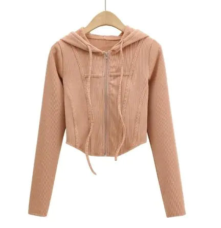 Hooded Cardigan Top Jacket